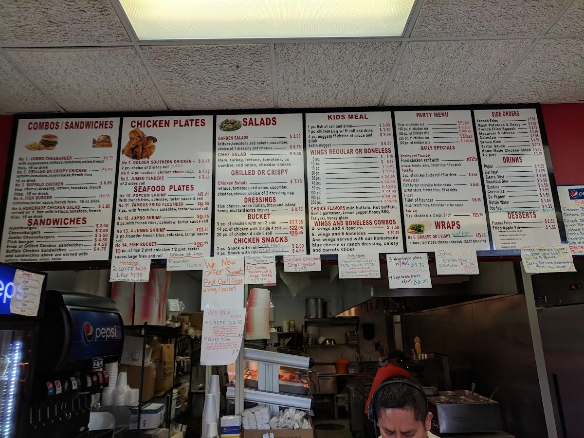 Menu at Chicken Bucket desserts, Mount Holly