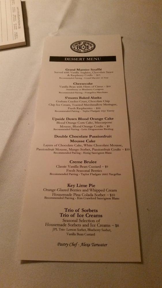 Menu at 801 Chophouse pub & bar, Kansas City