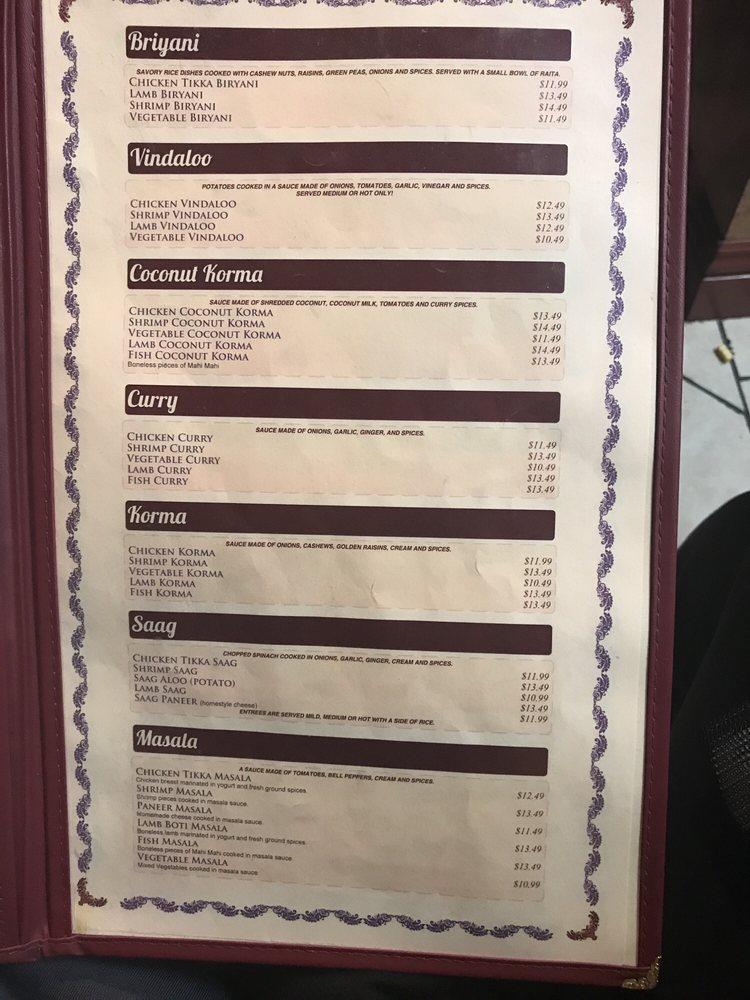 Menu at Sam's Indian Food & Pizza pizzeria, Joshua Tree