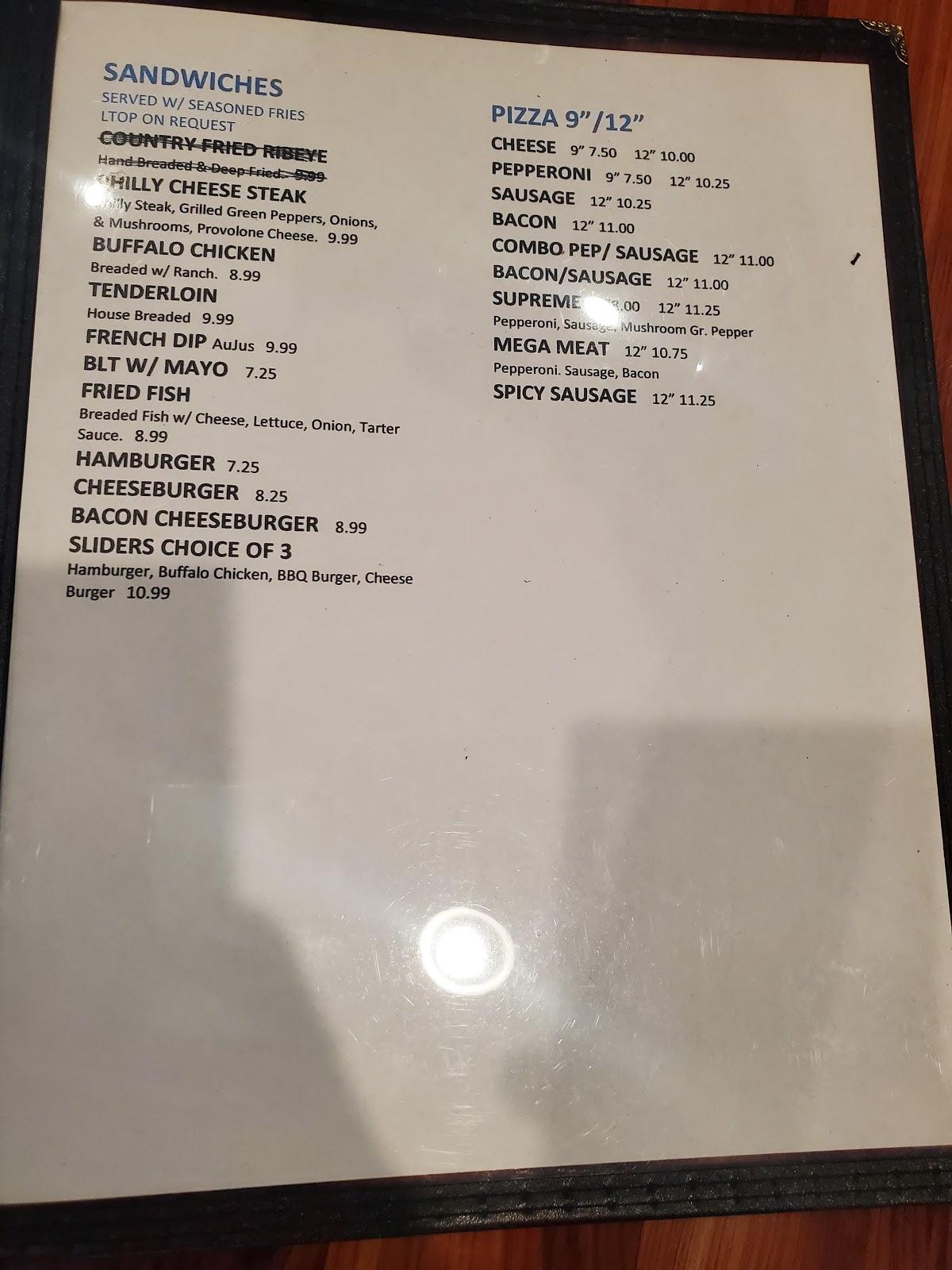 Menu at McDingerz Sports Bar & Grill, Eolia