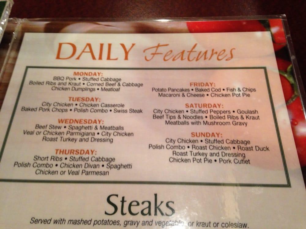 Menu at Three Brothers Restaurant, Plymouth