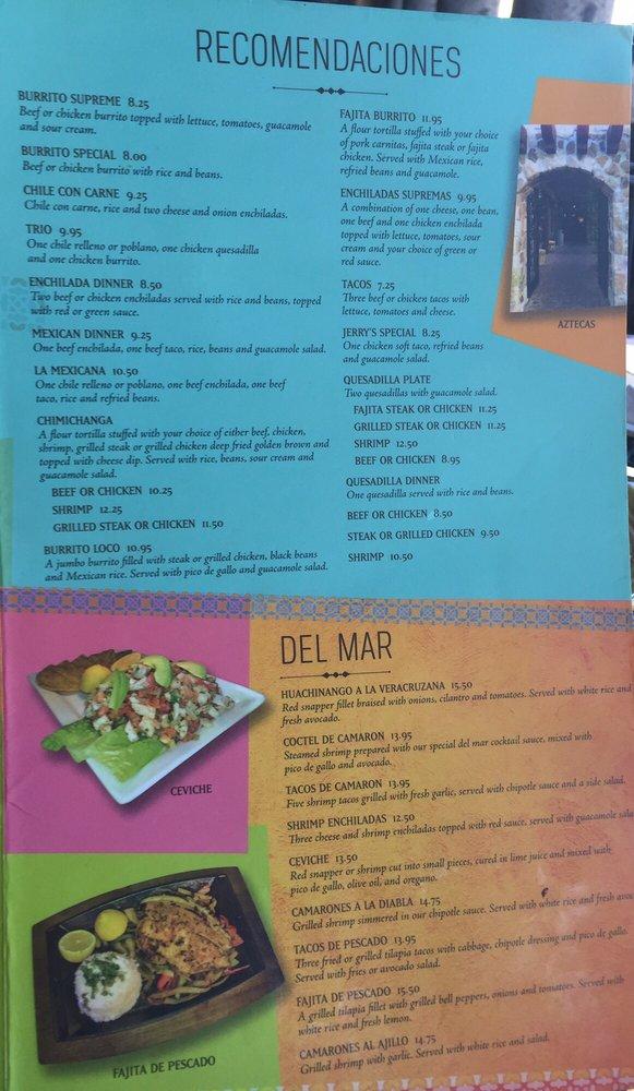 Menu At Hacienda San Miguel House Of Tequila Pub Bar Moss Point