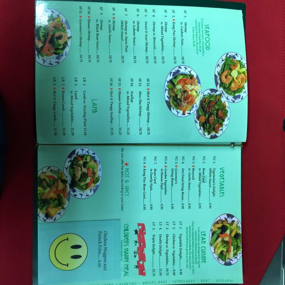 Menu at Szechuan Garden restaurant, East Liverpool