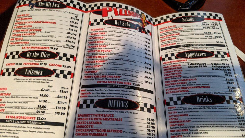 Menu at Pizza Boyz pub & bar, Palatka