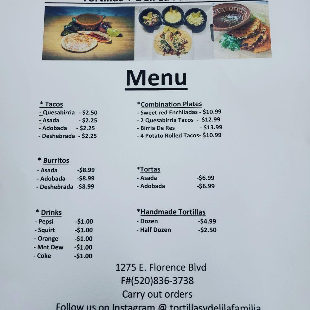 Menu at Karavela’s Mexican and Peruvian Food restaurant, Casa Grande