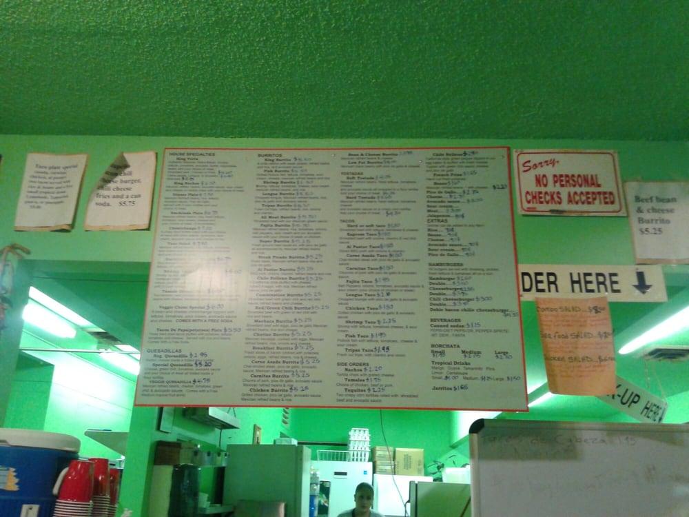 Menu at King Torta restaurant, North Plains