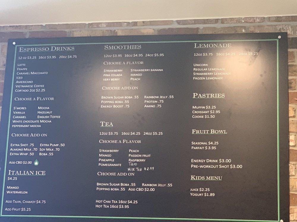 Menu at Vogue Bubble Tea & Coffee Bar, Cypress