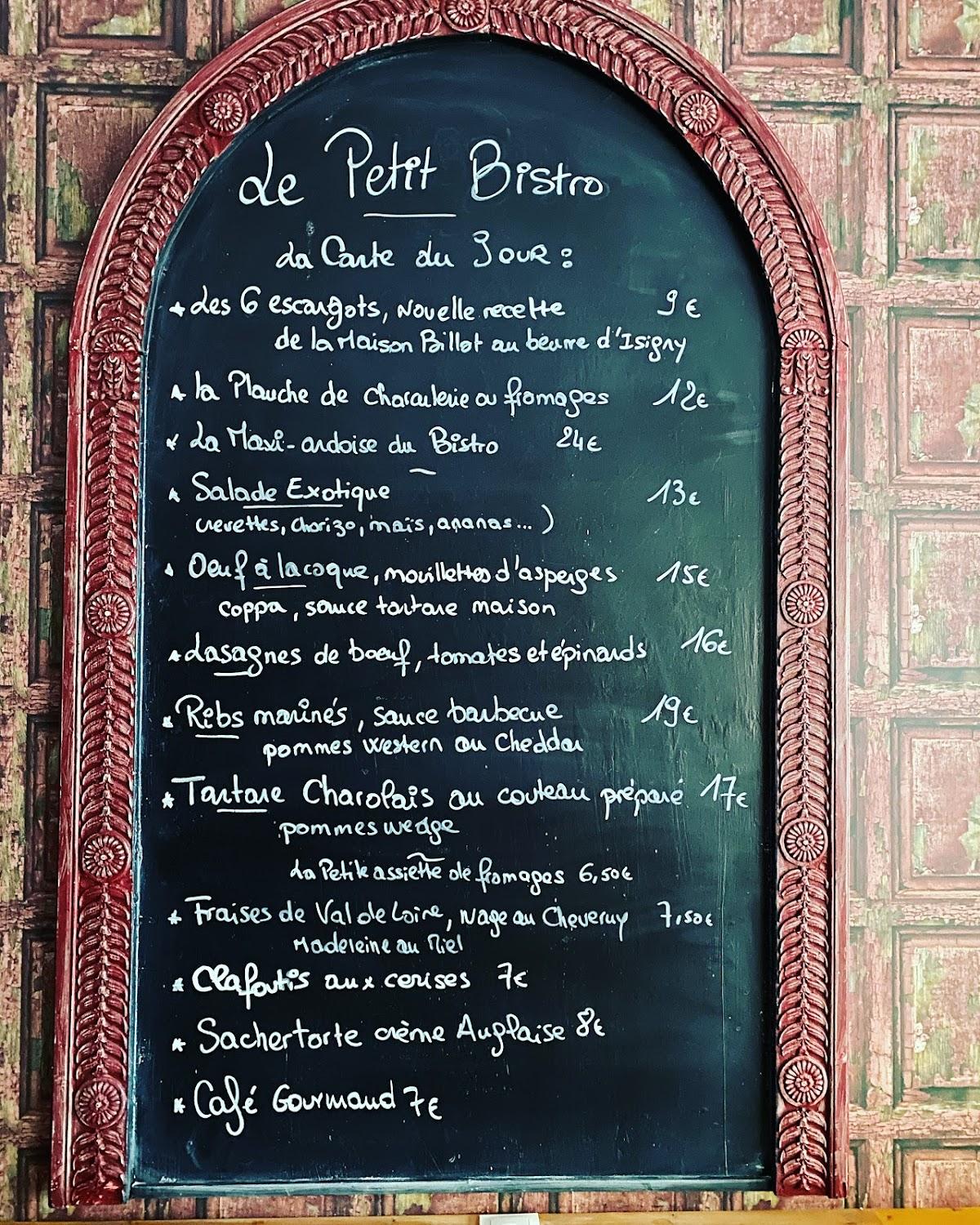 Menu Au Le Petit Bistro Pub Et Bar Blois