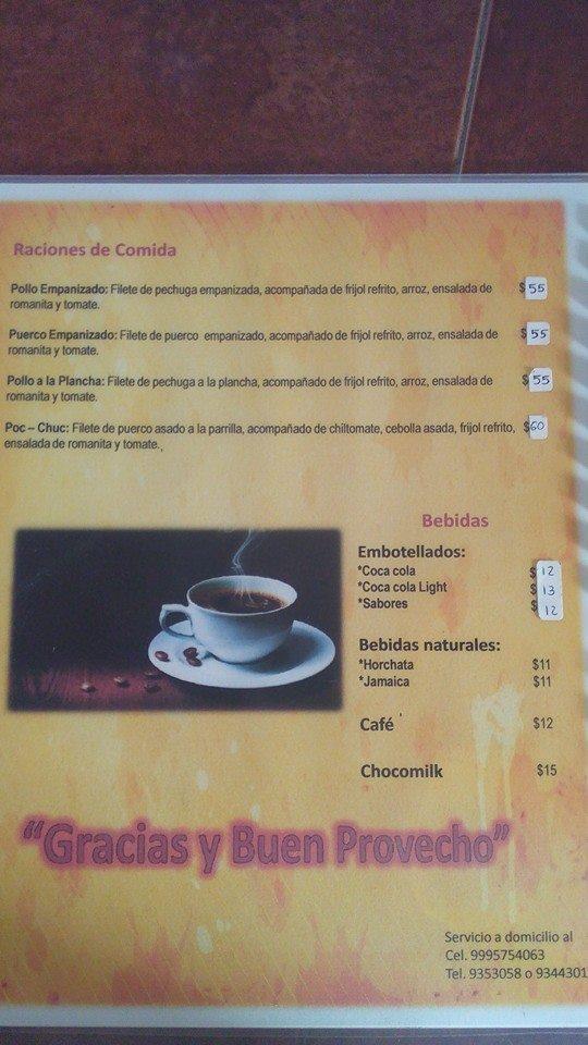 Menu At Loncheria El Ivancito Restaurant Progreso