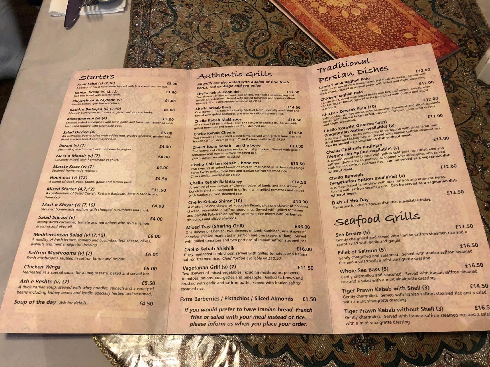 Shiraz restaurant dallas menu, Online Menu of Shiraz Restaurant, Kansas ...