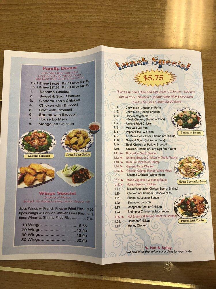 Menu At China One Restaurant Newnan   R384 China One Menu 2021 09 22 