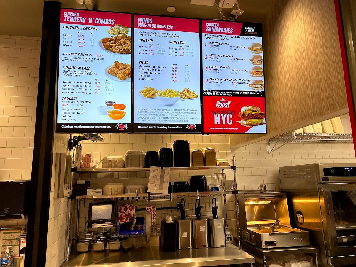 Menu at Raise the Roost Chicken and Biscuit cafe, New York City, 88