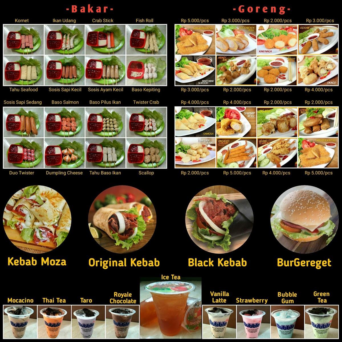 Menu At Rumah Kebab,Sosis & Bubble Cafe, Bekasi Regency