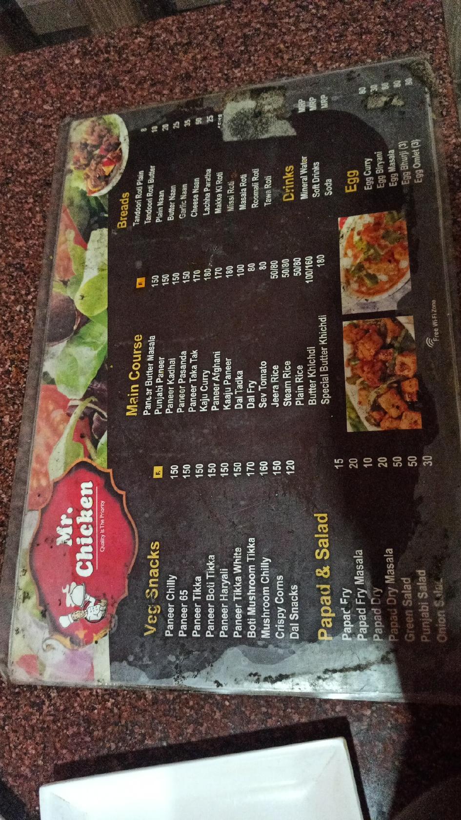 Kamal kapoor restaurant menu