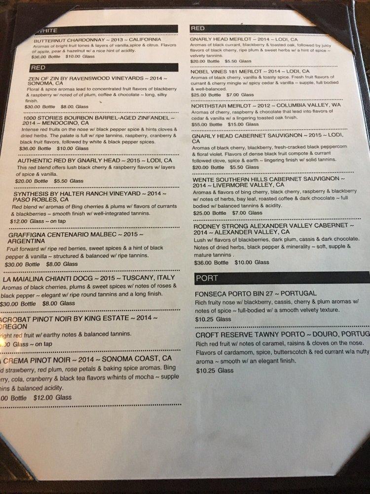 Menu at The Stein & Vine pub & bar, Brandon