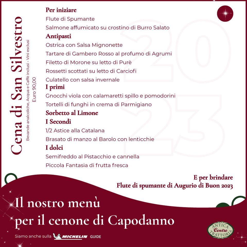 Menu Da Antica Trattoria Centro Ristorante Levanto