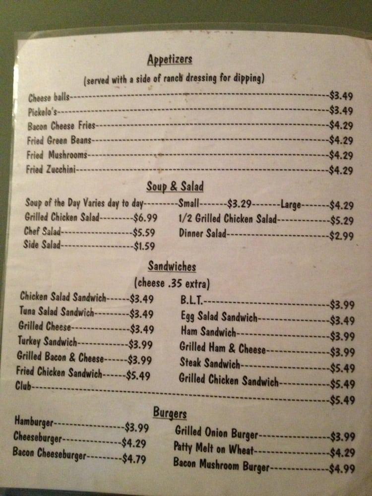 Menu at June's restaurant, Checotah