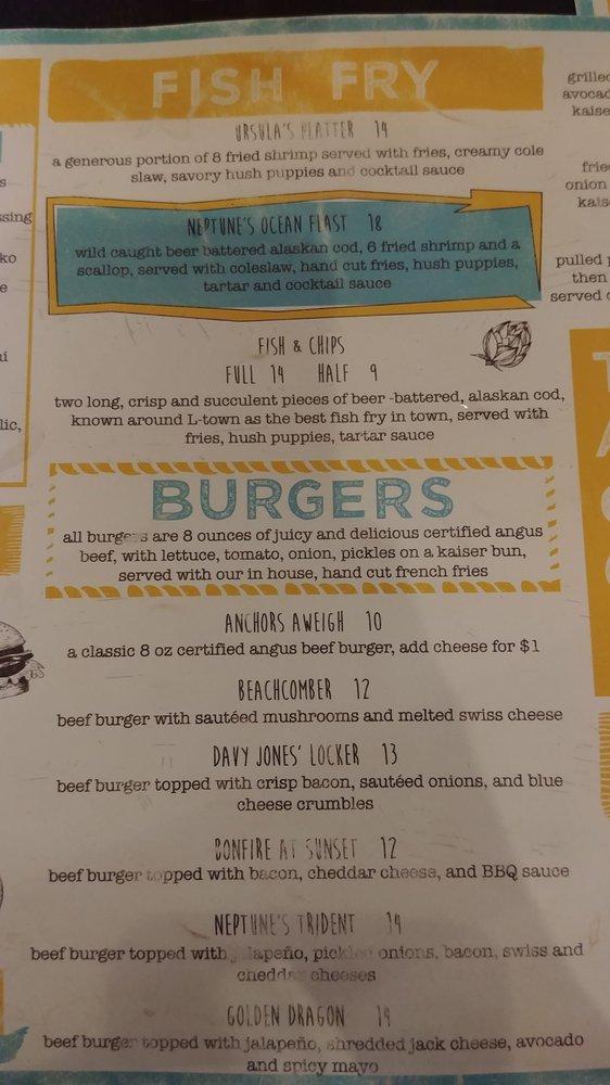 Menu at Neptune's Brewery pub & bar, Livingston