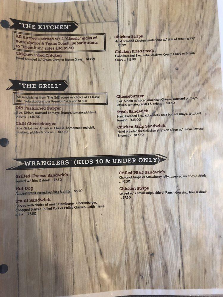 Menu at Scooter's Smokehouse & Grill BBQ, Conifer