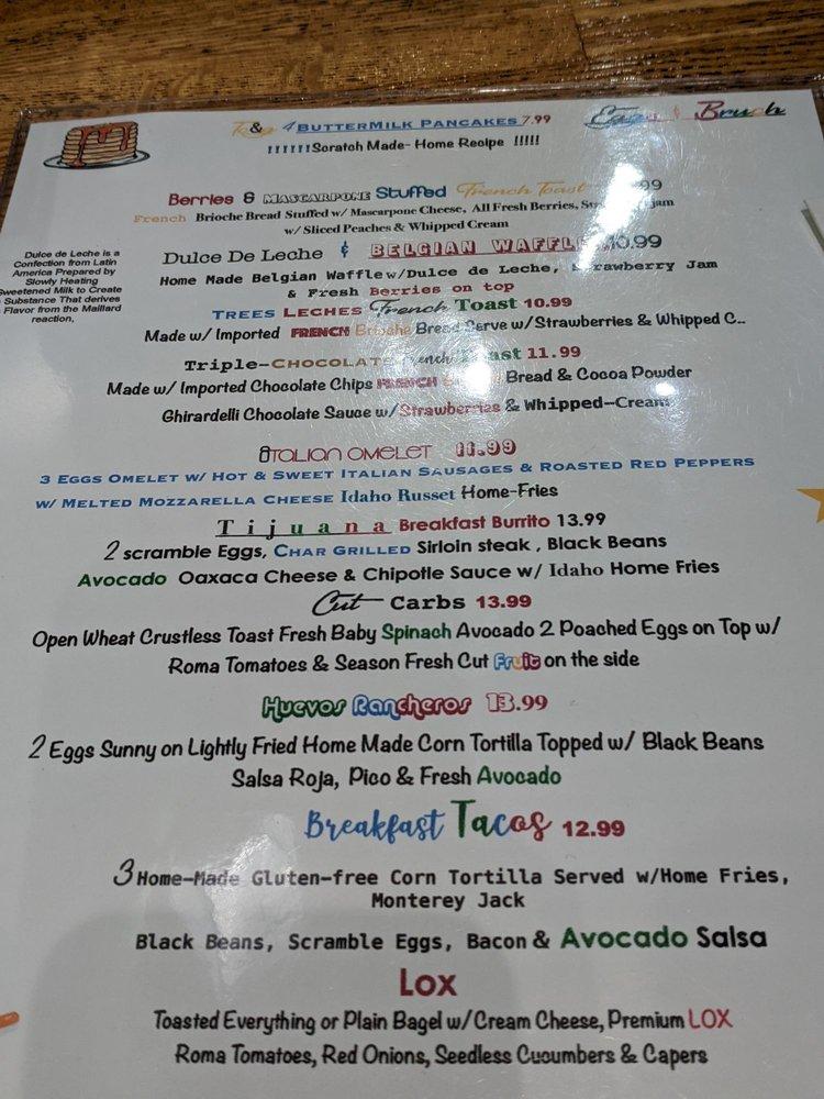 Menu at Trumbull Cafe & Grill, Trumbull