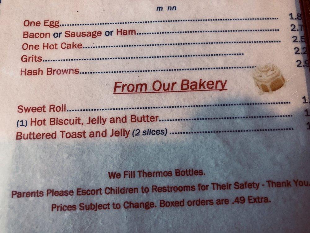 Menu at Bakery Cafe Rockport, Rockport, 205 Business