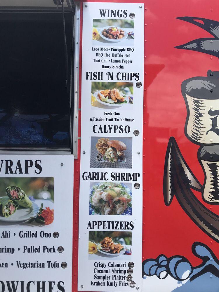 Menu at Da Nani Pirates restaurant, Kihei