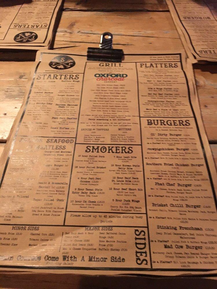Menu at The Smoke Pit BBQ, Northampton, 11A The Ridings