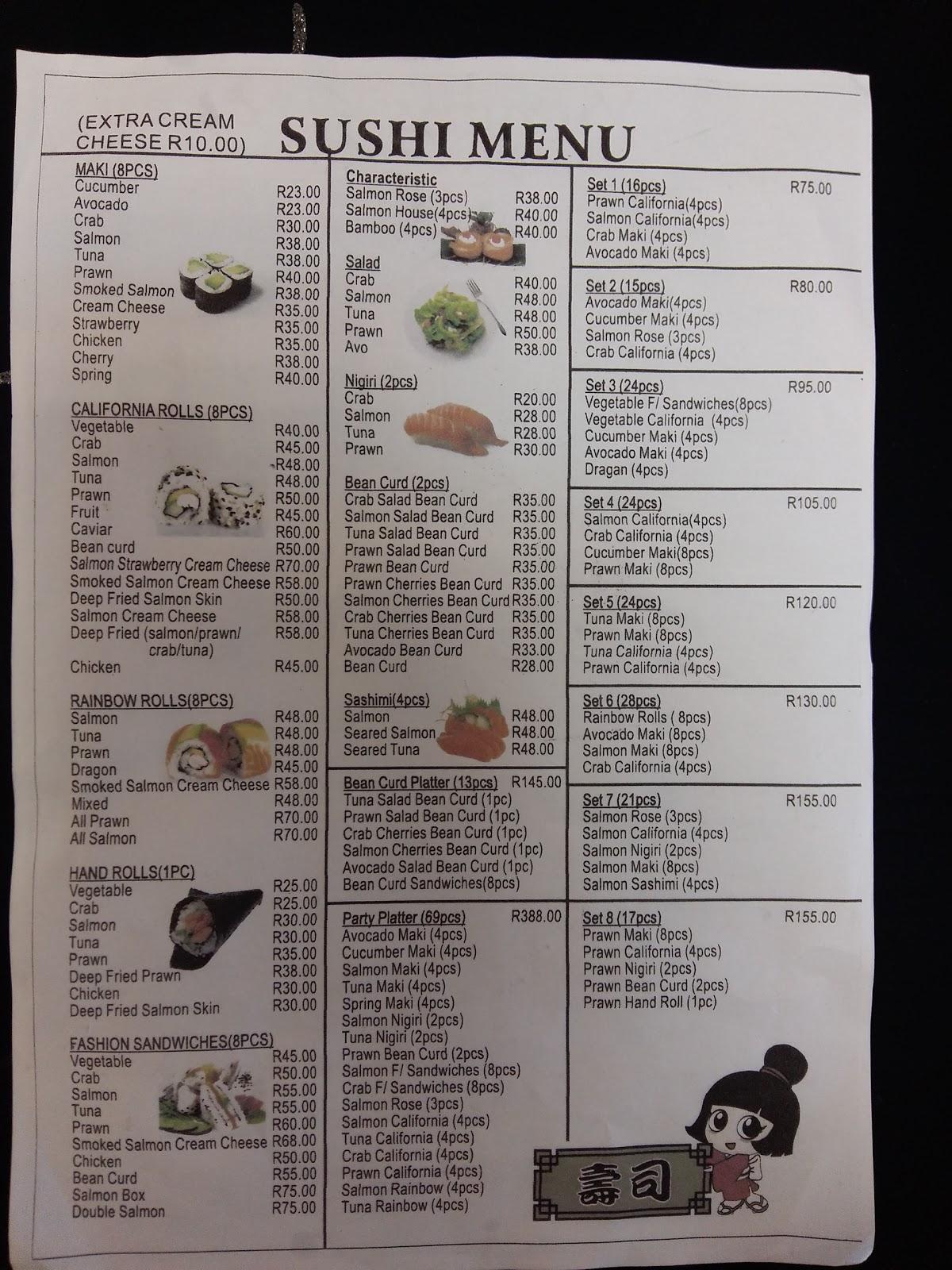 Menu at Yummy Kitchen Polokwane restaurant, Polokwane, Watermelon St