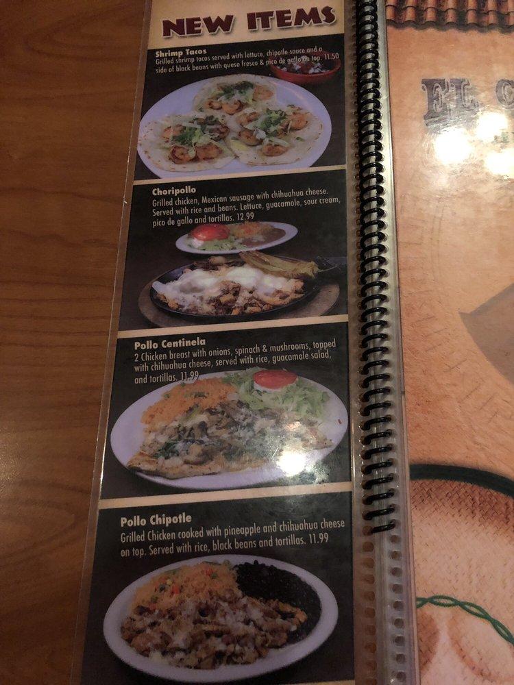 Menu at El Centinela Mexican Restaurant, Braselton, Hwy 53