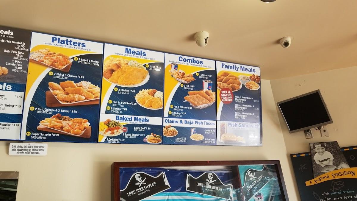 menu des argents de Long John