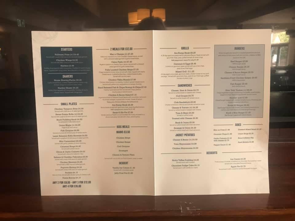 Menu at The Kenilworth pub & bar, Cheadle