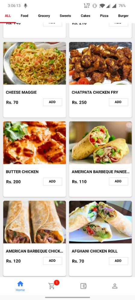 Dilli 6 Restaurant menu