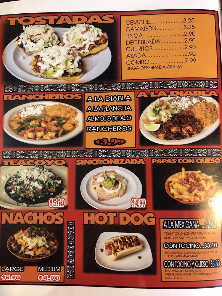 Carta del restaurante El Cuñado Mexican Cuisine, Rogers