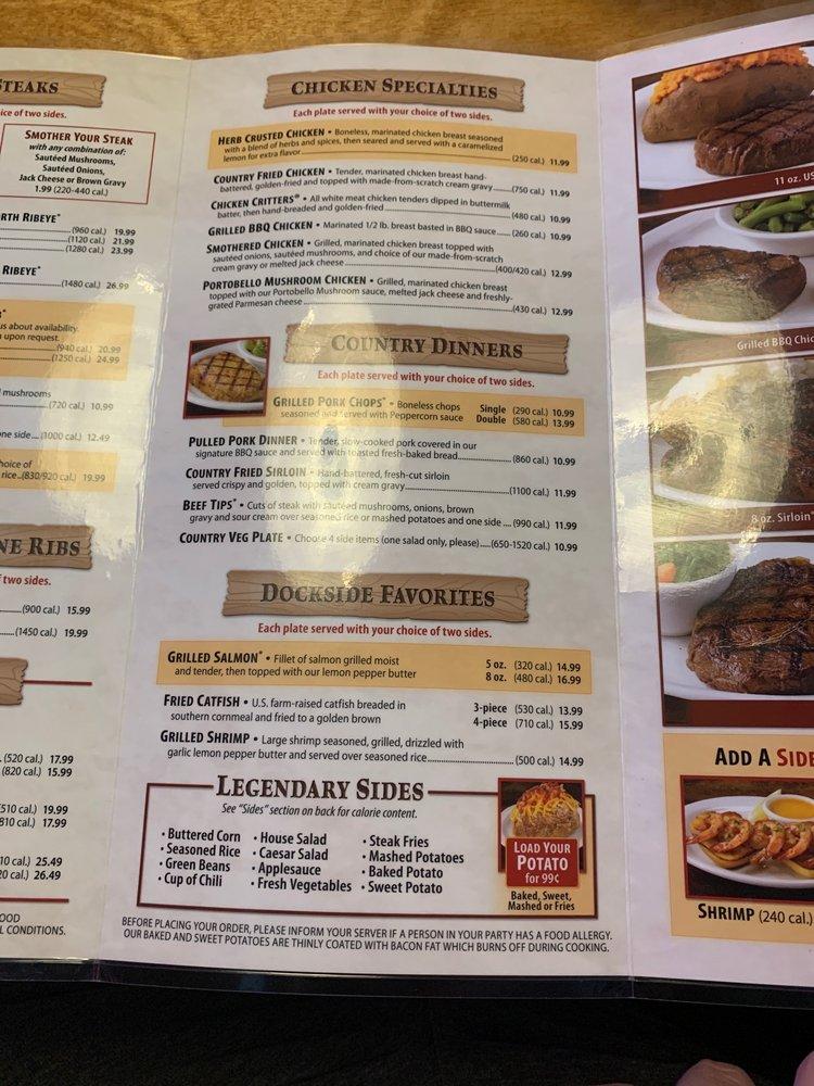 Menu at Texas Roadhouse BBQ, Rockledge