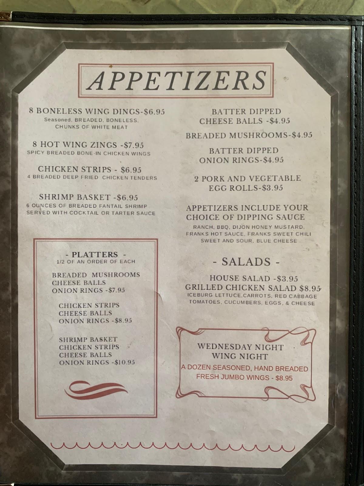 Menu at LaRows Wood Fire Grill restaurant, Swea City