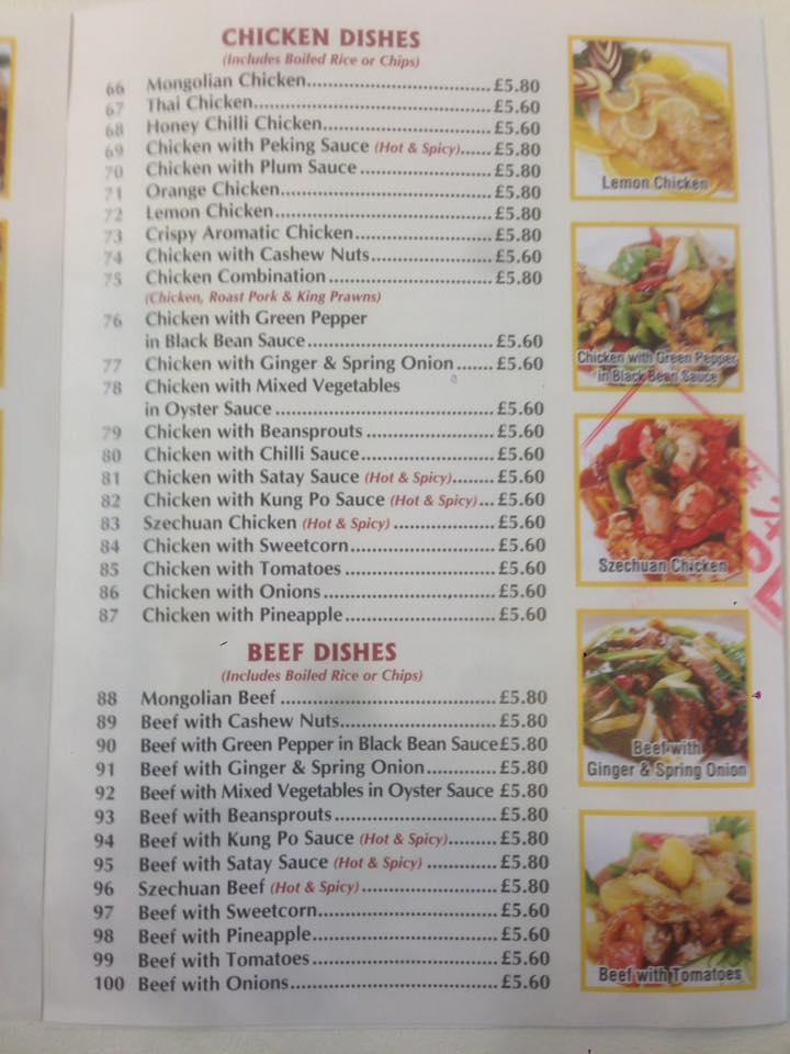 Menu At Phoenix Palace Restaurant, Dundee