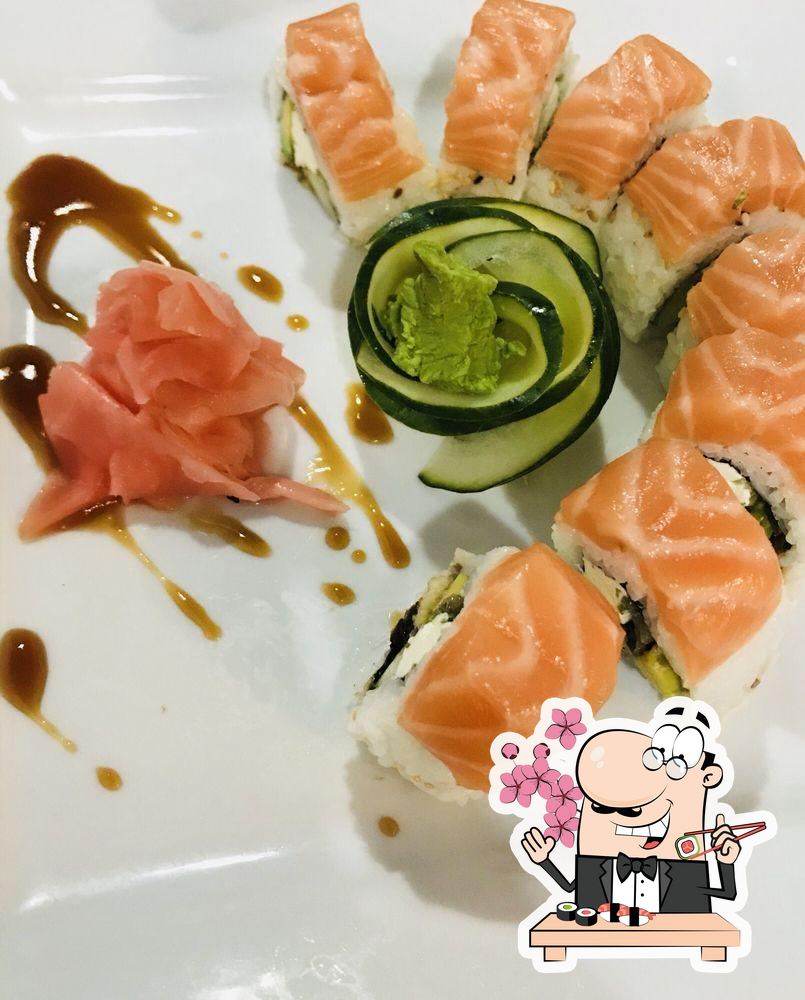 salmon sashimi boat