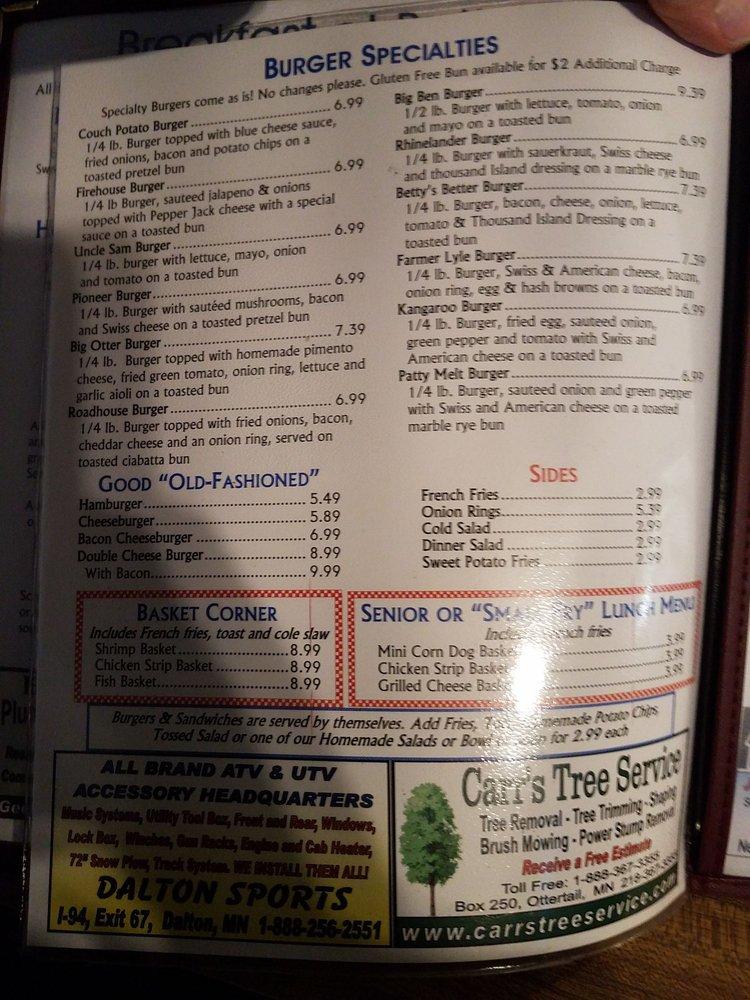 Menu at Marge's Diner - Ottertail desserts, Ottertail