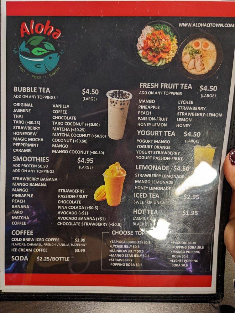 Menu at Aloha pub & bar, Quakertown