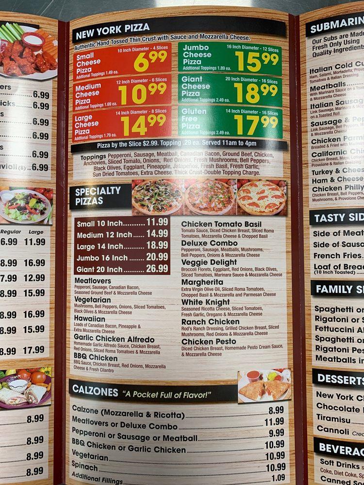 Menu at Ameci Pizza Kitchen pizzeria, Palmdale