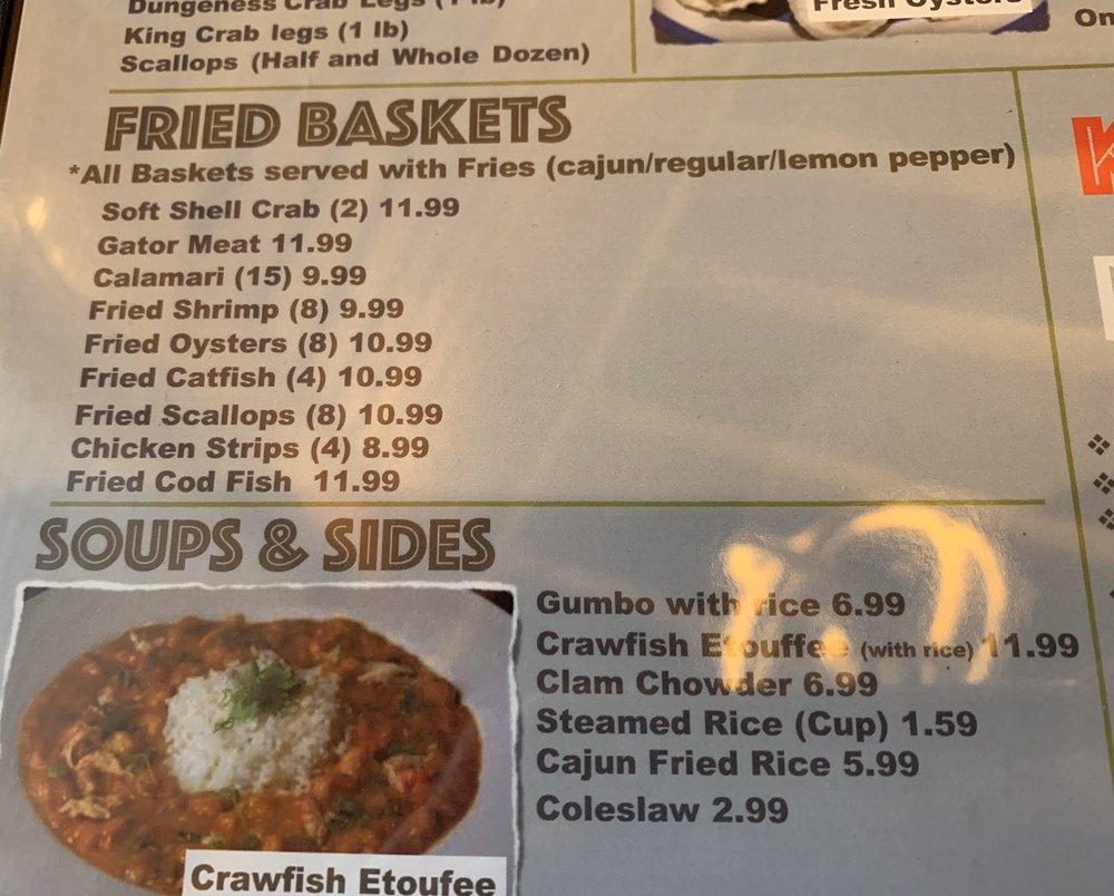 Menu at Storming Crab Youngstown restaurant, Youngstown