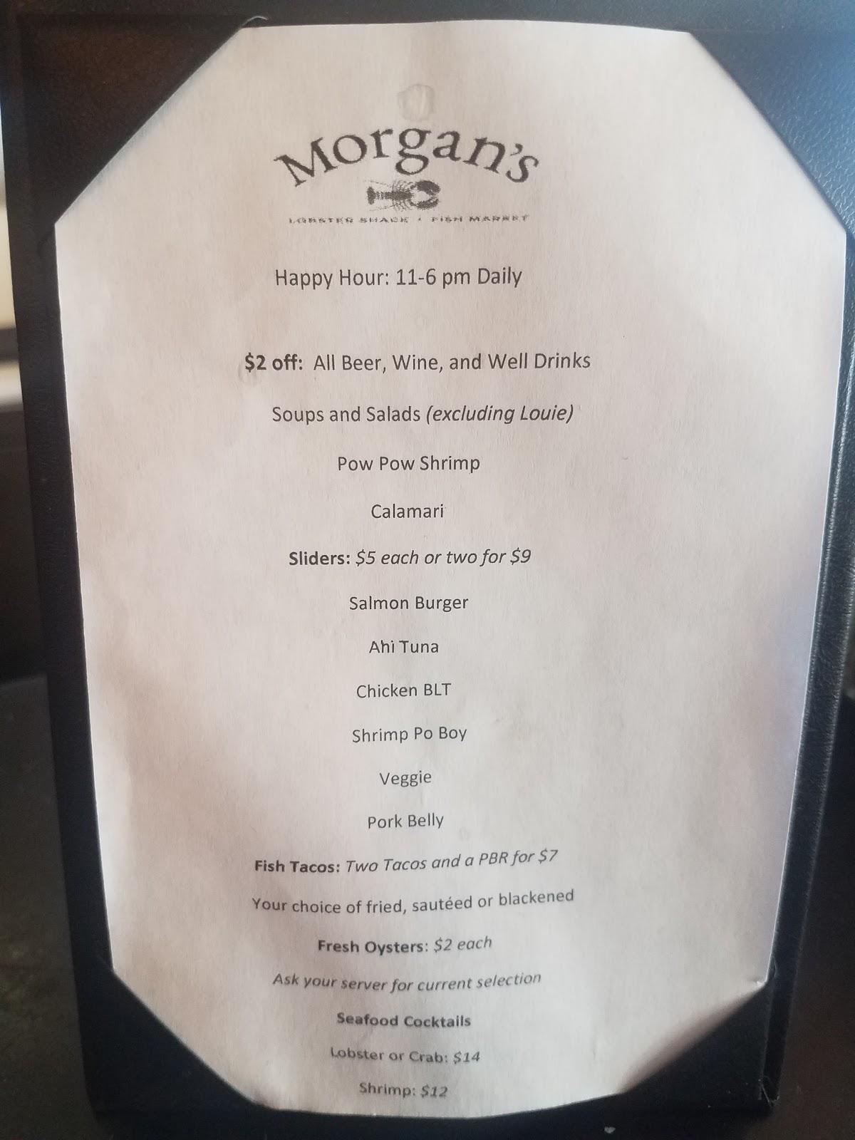 Menu at Lobster Shack & Fish Market restaurant, Reno