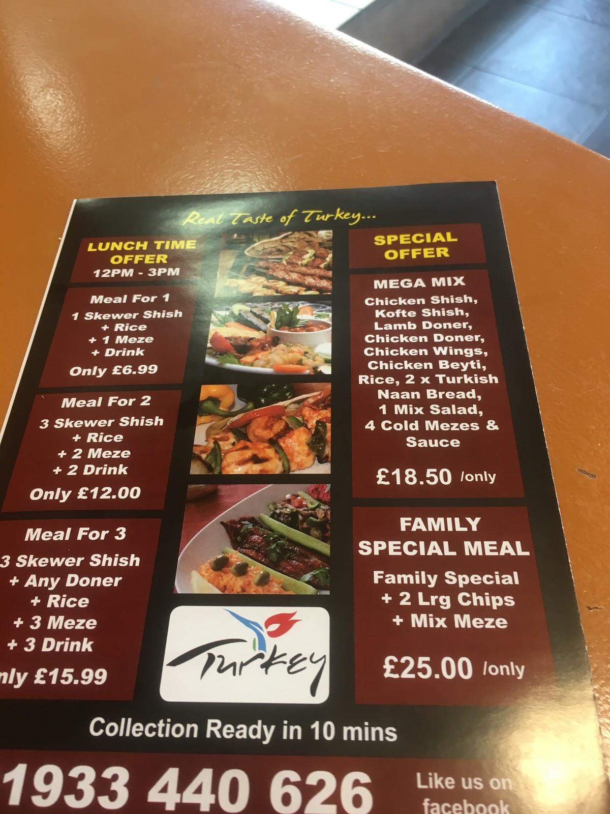 Menu at Istanbul Turkish BBQ, Wellingborough