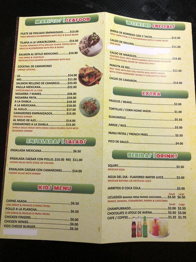 Menu at Chencha y Chole restaurant, Lawrence Township