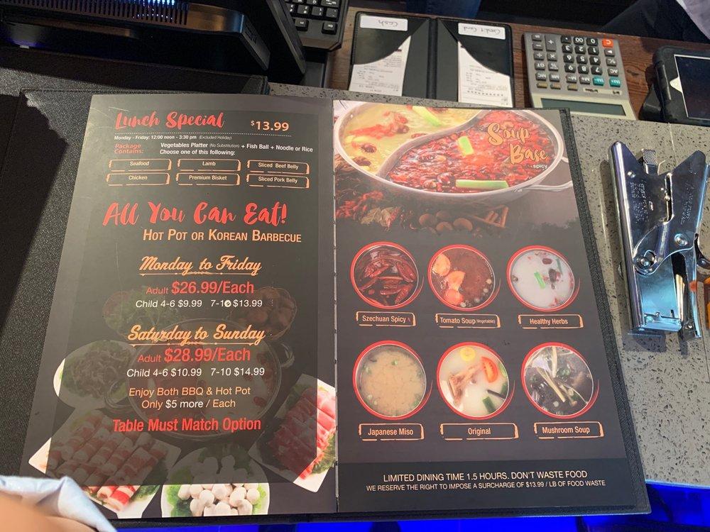Carta de KPOT Korean BBQ & Hot Pot, Jersey City