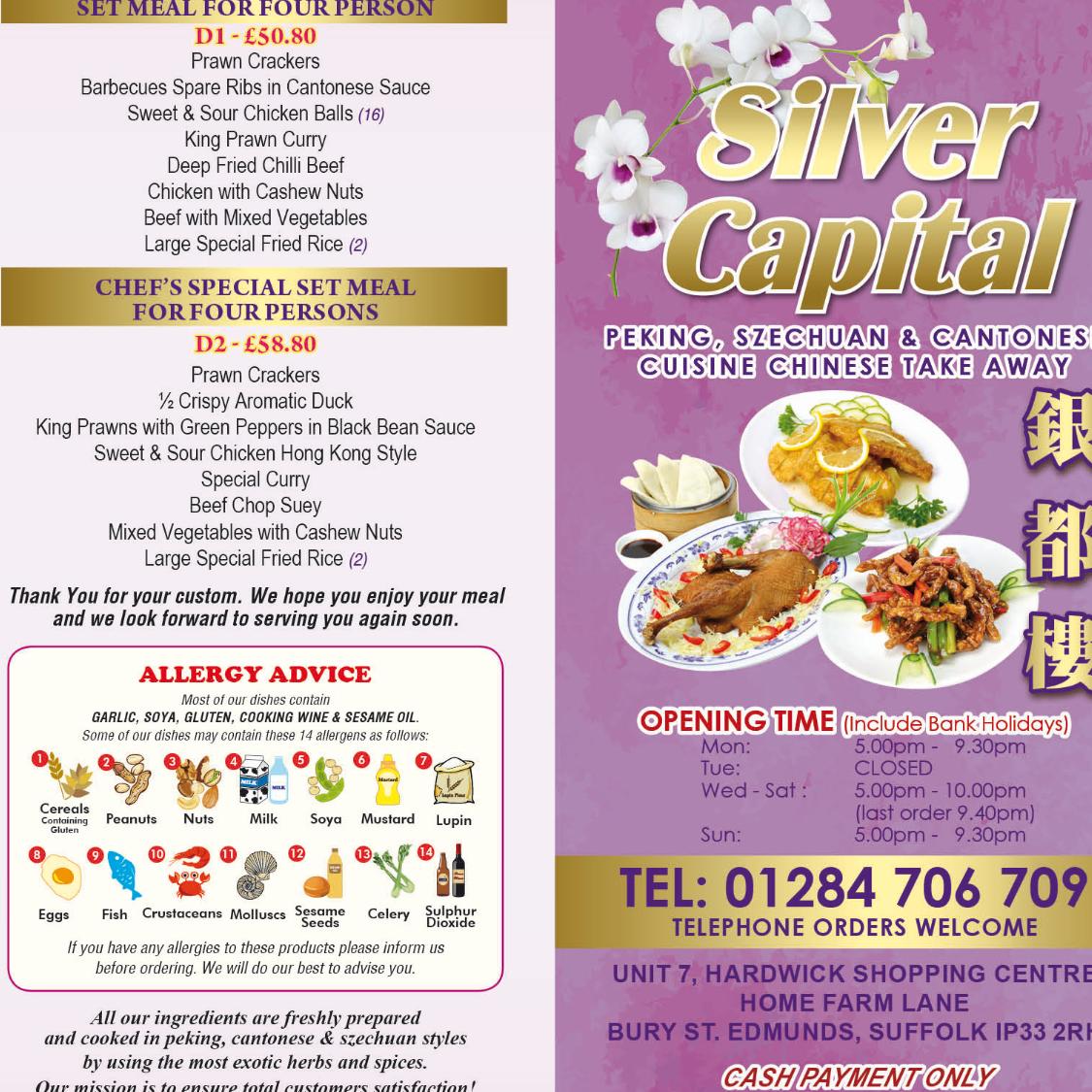 Menu at Golden Kitchen Chinese Bury St.Edmunds restaurant, Bury Saint