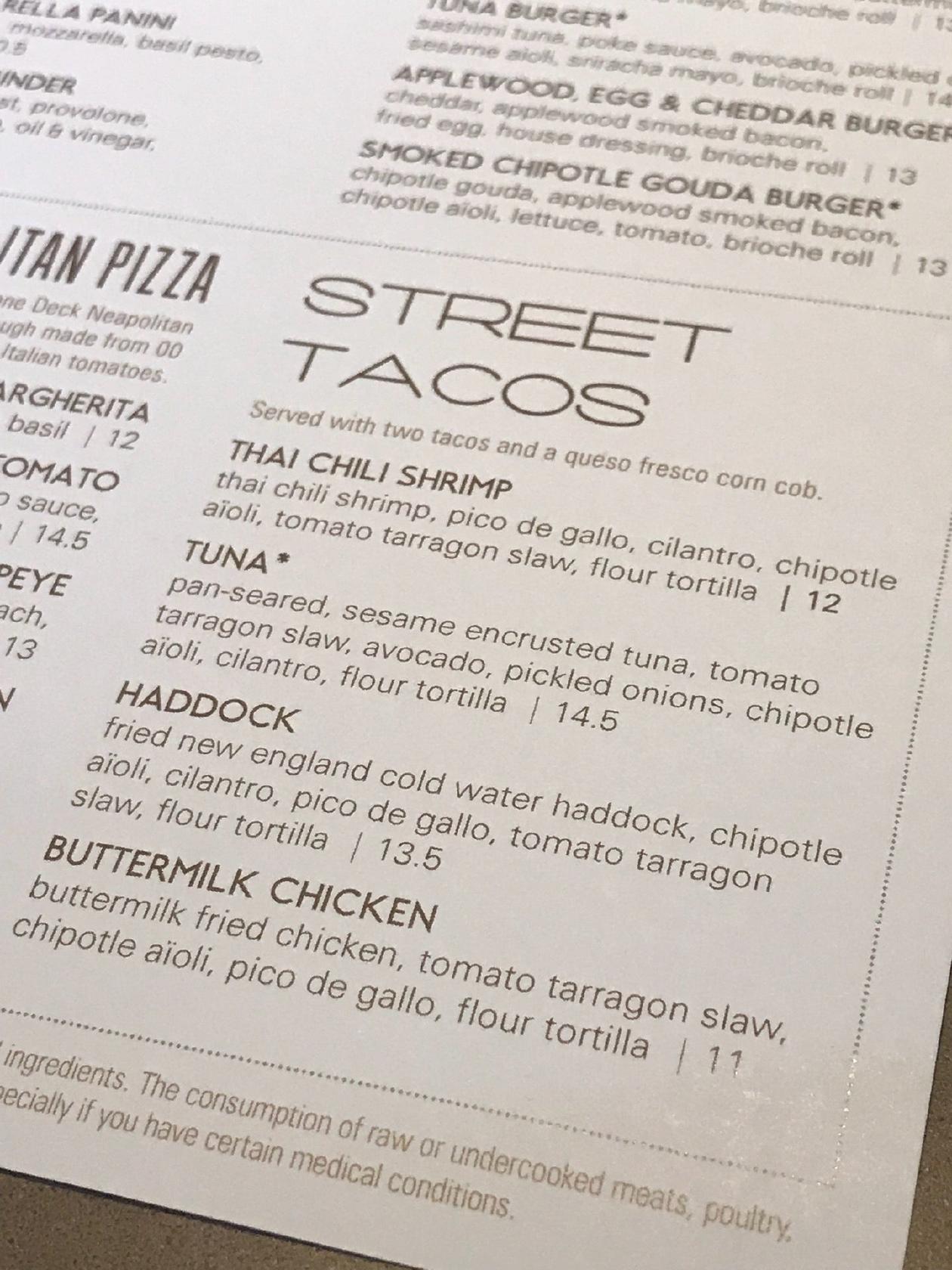 Menu at Baker's Crust Artisan Kitchen pub & bar, Ashburn