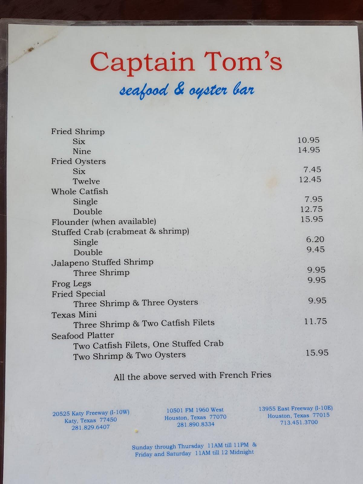 MENU  captaintoms