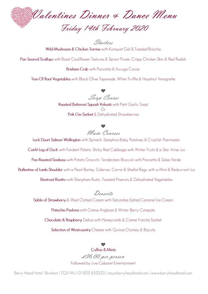 Menu at Berry Head Hotel pub & bar, Brixham