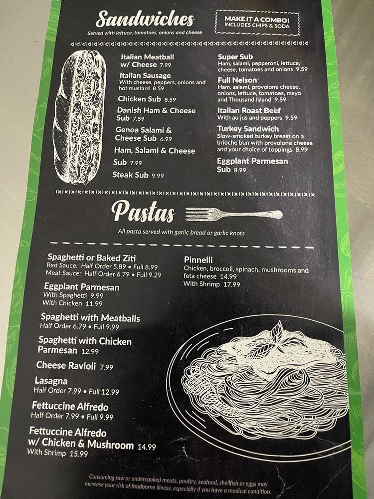 Menu at Italia Pizza Cafe, Southaven